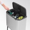 Bo Touch Bin, 3 x 11L Matt Steel Fingerprint Proof 8710755316081 Brabantia 1000x1000px 7 NR 10890