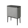 Bo Touch Bin, 3 x 11L Mineral Concrete Grey 8710755127229 Brabantia 96dpi 1000x1000px 7 NR 14659