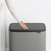 Bo Touch Bin, 3 x 11L Mineral Concrete Grey 8710755127229 Brabantia 96dpi 1000x1000px 7 NR 14646
