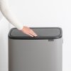 Bo Touch Bin Hi, 2 x 30L Mineral Concrete Grey 8710755130663 Brabantia 96dpi 1000x1000px 7 NR 14961