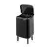 Bo Waste Bin Hi, 7L Matt Black 8710755227141 Brabantia 96dpi 1000x1000px 7 NR 30237
