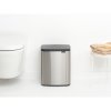 Bo Waste Bin, 12L Matt Steel Fingerprint Proof 8710755230486 Brabantia 96dpi 1000x1000px 7 NR 30514