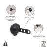 Clothes hook with Suction Cup Black 8710755242823 Brabantia 96dpi 1000x1000px 7 NR 40711