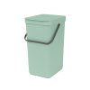 Sort & Go Waste Bin, 16L Jade Green 8710755211867 Brabantia 96dpi 1000x1000px 7 NR 25726