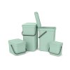 Sort & Go Waste Bin, 3L Jade Green 8710755211683 Brabantia 96dpi 1000x1000px 7 NR 25710