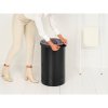 Laundry Bin, 60L, Plastic Lid Matt Black 8710755242380 Brabantia 96dpi 1000x1000px 7 NR 34827