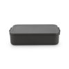 Make & Take Lunch Box, Large, Plastic Dark Grey 8710755203060 Brabantia 96dpi 1000x1000px 7 NR 27928