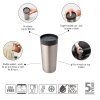 Make & Take Insulated Cup, 0.36L Dark Grey 8710755228681 Brabantia 96dpi 1000x1000px 7 NR 33439