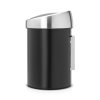 Touch Bin, 3L Matt Black 8710755364440 Brabantia 1000x1000px 7 NR 2057