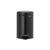 Pedal Bin newIcon, 3L Matt Black 8710755113321 Brabantia 1000x1000px 7 NR 1468