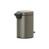 Pedal Bin newIcon, 3L Platinum 8710755113246 Brabantia 1000x1000px 7 NR 1464