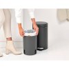 NewIcon Pedal Bin, 12L Mineral Infinite Grey 8710755113802 Brabantia 96dpi 1000x1000px 7 NR 35748