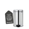 Pedal Bin newIcon, 20L Brilliant Steel 8710755114267 Brabantia 1000x1000px 7 NR 9944