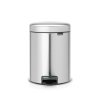 Pedal Bin newIcon, 5L Matt Steel Fingerprint Proof 8710755112102 Brabantia 1000x1000px 7 NR 1573