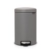 Pedal Bin newIcon, 12L Mineral Concrete Grey 8710755119149 Brabantia 1000x1000px 7 NR 12556