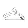 Soft Touch Clothes Hangers, set of 3 Black white 8710755149269 Brabantia 96dpi 1000x1000px 7 NR 26303