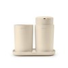 ReNew Bathroom Accessory set of 3 Soft Beige 8710755223402 Brabantia 96dpi 1000x1000px 7 NR 29094