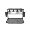 Foldable Dish Rack, Large Dark Grey 8710755139482 Brabantia 96dpi 1000x750px 7 NR 23828