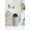 Touch Bin New Recycle, 23 10L Matt Steel 8710755100680 Brabantia 96dpi 1000x1000px 7 NR 13243