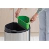 Touch Bin New Recycle, 23 10L Matt Steel Fingerprint Proof 8710755112867 Brabantia 96dpi 1000x1000px 7 NR 13264