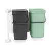 Sort & Go Built in Bin, 2 x 12L Jade Green Grey 8710755214448 Brabantia 96dpi 1000x1000px 7 NR 25743
