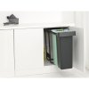 Sort&Go Built in Bin, 2x30L Dark Grey 8710755232527 Brabantia 96dpi 1000x1000px 7 NR 34708