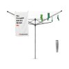 Lift O Matic 50m + Ground Spike Metallic Grey 8710755310942 Brabantia 1000x1000px 7 NR 9476
