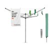 Lift O Matic 50m + Ground Spike + Cover Metallic Grey 8710755310966 Brabantia 1000x1000px 7 NR 9479