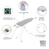 Ironing Board B, 124x38cm, SSIR Metallised 8710755243424 Brabantia 96dpi 1000x1000px 7 NR 47711
