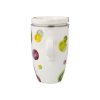 Goebel Čajový šálek s víčkem a sítkem Limetka & Lilek Colori