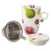 Goebel Čajový šálek s víčkem a sítkem Limetka & Lilek Colori