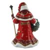 Goebel Santa s věncem a holí 33 cm figurka – Fitz & Floyd XMAS