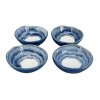 27335 sada ctyr malych kulatych keramickych misek ripple o prumeru 8 5 cm kazda s unikatni modrou a rucne glazovanou vnitrni upravou s bilym stredem