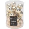 27614 set vanocni spicka sklo 25 cm sada ozdob 24 ks 2 5 cm leskla matna zlata