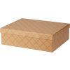 28187 2 stredni krabice vzor hnedeho propletani pleteniny rozmer 34 x 27 x 10 cm