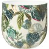 28265 1 kovovy obal na kvetinac tropico mensi 23 cm s jednotnym potiskem tropicke dzungle