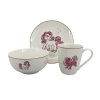 28445 tridilny detsky porcelanovy jidelni set by inspire pony obsahuje talir 19 cm misku 14 cm a hrnek 250 ml s roztomilym motivem ponika a ruzovou linkou