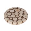 28520 velka kruhova drevena servirovaci podlozka 30 cm mozaika z paulovnie drevenych rezu s tmavym barvenim pro kontrastni vzhled