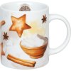 Hrnek na kávu Weihnachtsbäckerei Zimtsterne Könitz Porcelán