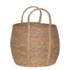28472 2 mensi ulozny kos boma s z morske travy 26 cm pleteny kulaty tvar s robustnimi uchy drzadly pro snadne prenaseni