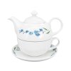 26768 porcelanova cajova souprava luna pomnenka bila konvice 400 ml salek 250 ml