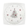 27368 2 ctvercovy porcelanovy melky talir koleda 2025 s motivem vanocniho stromku