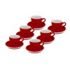 28707 sada 6 kusu syte cervenych silnostennych salku na espresso roma 75 ml s bilym vnitrkem