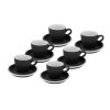 28710 set 6 kusu cernych silnostennych salku na espresso roma 75 ml s podsalky by inspire