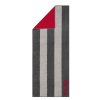 Saunová osuška SAUNA 599 – antracitovo-červená, 80 × 200 cm, CAWÖ