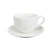 28929 zarive bily porcelanovy salek na cappuccino alba o objemu 200 ml s podsalkem v cistem minimalistickem designu