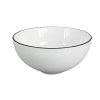 28944 snehobila porcelanova miska alba black o prumeru 15 cm s elegantni cernou linkou na hornim okraji