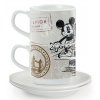 Egan DISNEY COFFEE IN THE CITY Sada 2 stohovatelných espresso šálků s podšálky LONDON