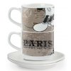 Egan DISNEY COFFEE IN THE CITY Sada 2 stohovatelných espresso šálků s podšálky PARIS