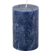 IHR tmavě modrá rustikální svíčka 11 cm
